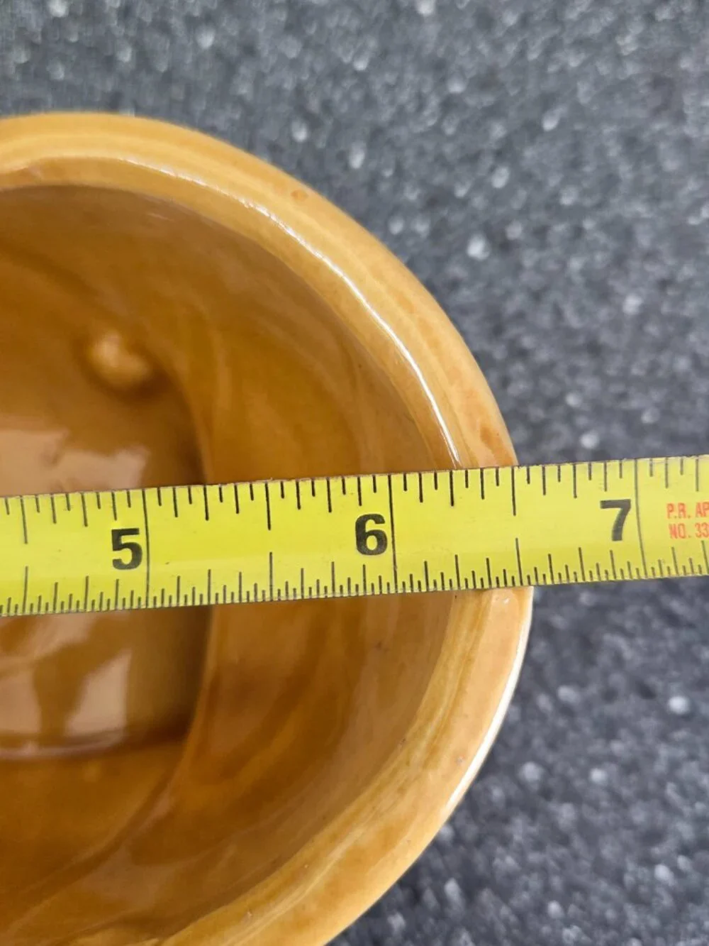 Vintage American Art Pottery Planter Golden Yellow Footed Oval Rib Mid-Century